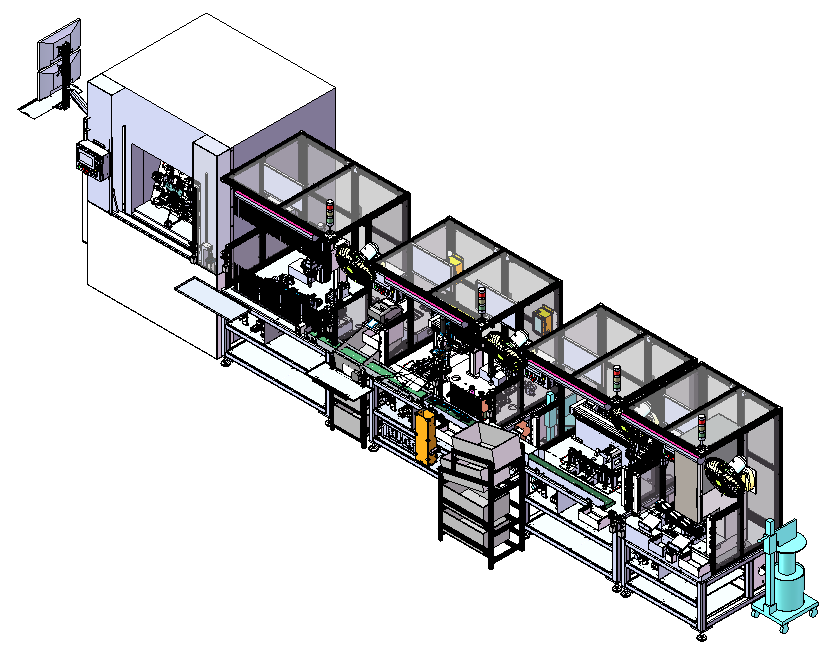 升降机组装线一